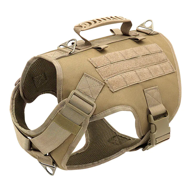 NO-Pull tactical dog harness - Breathable, Adjustable & Reflective